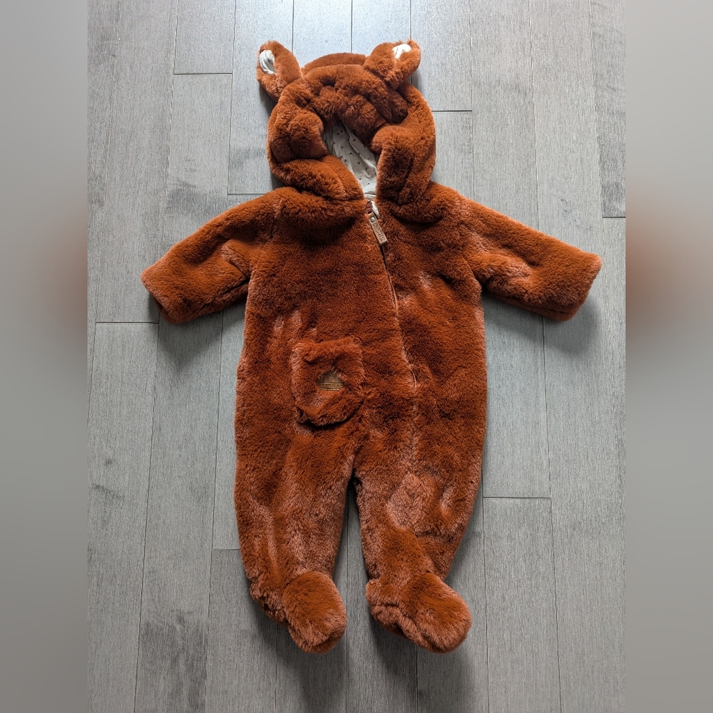 Coz Faux Fur Baby One Piece - Bunny Ears- Souris Mini
